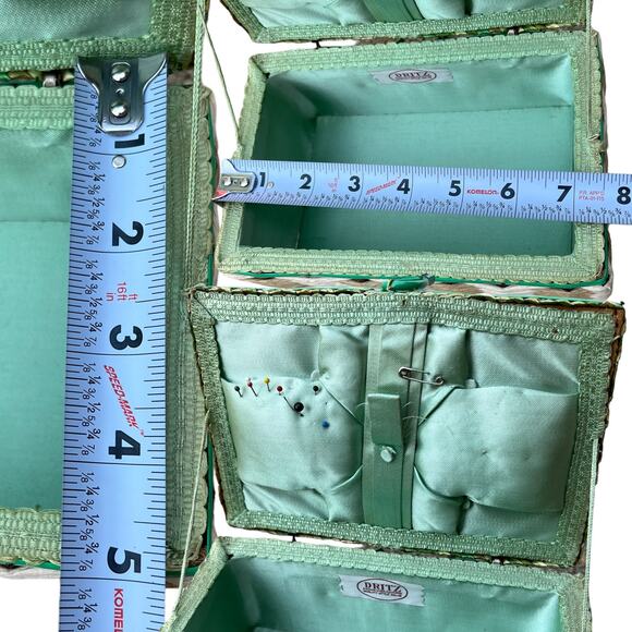 Dritz Handled Floral Design Sewing Storage Box - Picture 5 of 8